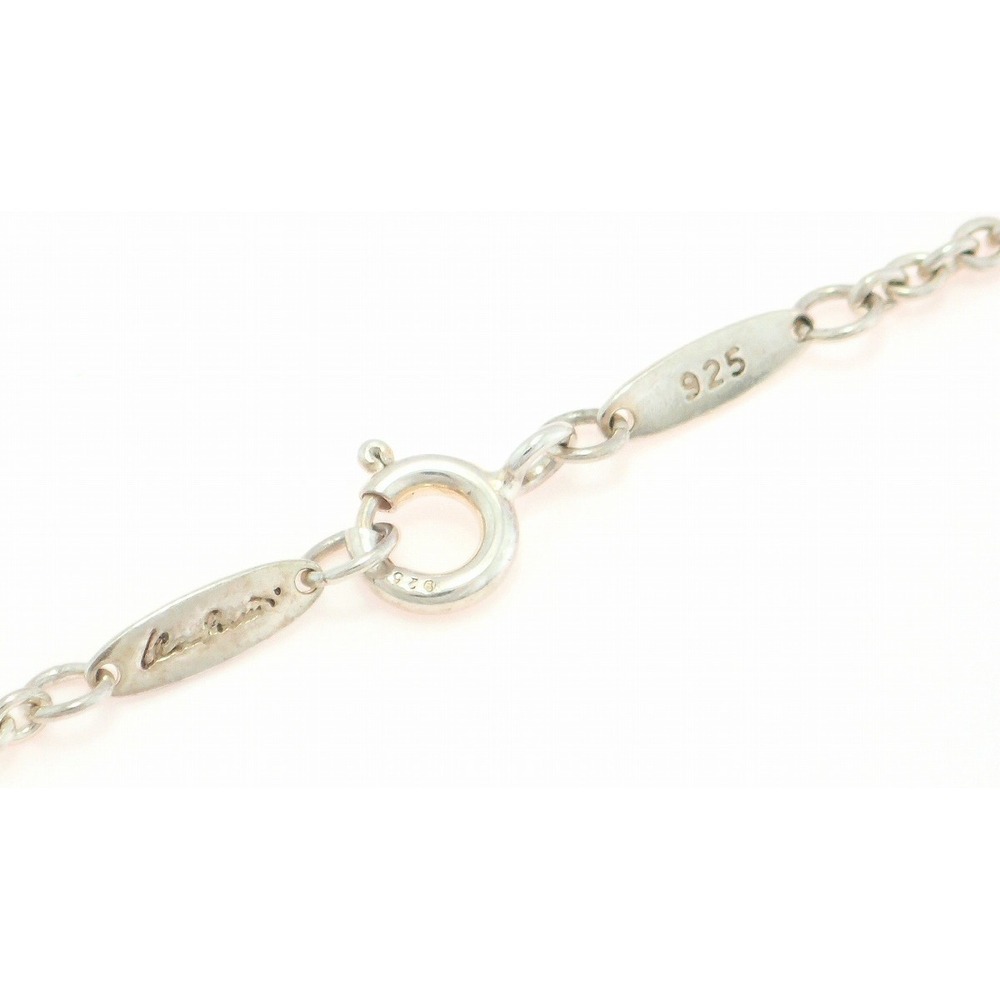 TIFFANY Co Elsa Peretti Open Heart Lariat Freshwater Pearl Pendant Necklace - Picture 3 of 5